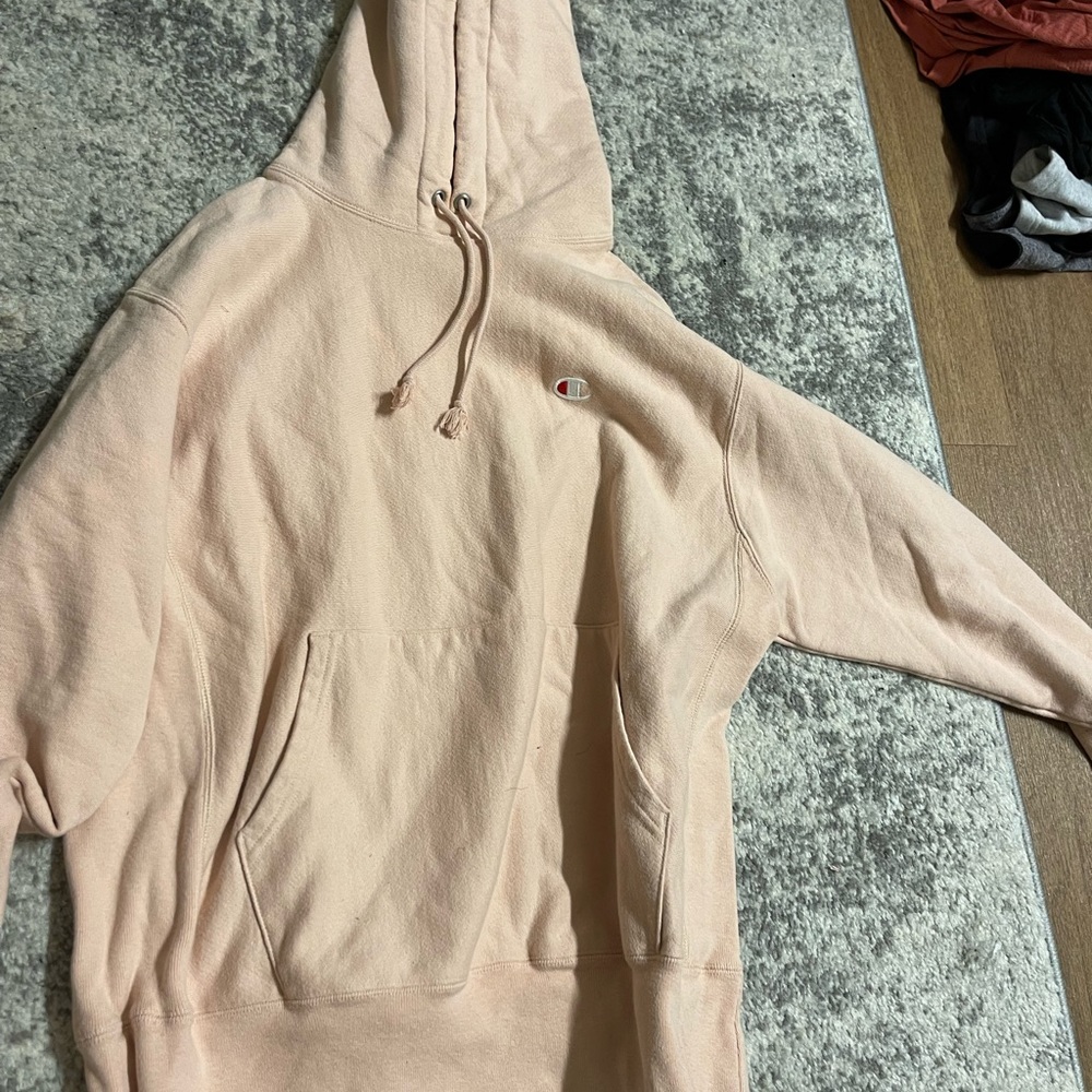 Champion cream hoodie